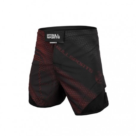 Pitbull_West_Coast_pánské_grappling_shorts_Jet_New_Raster_černé