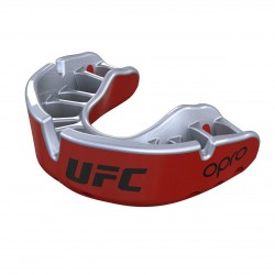 Chrániče zubů OPRO Gold UFC červená/stříbrná