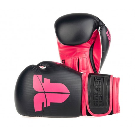 Boxerské_rukavice_Fighter_BoxMuay_Thai_černá_růžová