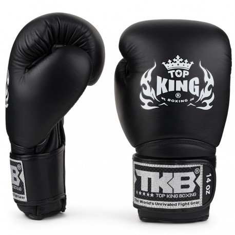 Top_King_kožené_boxerské_rukavice_Super_černá