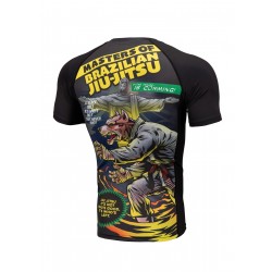 Pitbull_West_Coast_Rashguard_Masters_Of_BJJ_krátký_rukáv_černá