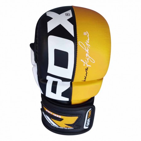 Rukavice_MMA_RDX_Grappling_T6_žlutá