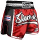 8_Weapons_Muay_Thai_trenky_Super_Mesh_červená_černá