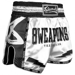 8_Weapons_Muay_Thai_trenky_Carbon_Snow_White_bílé