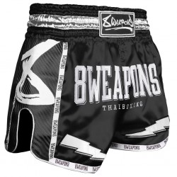 8_Weapons_Muay_Thai_trenky_Carbon_Black_Night_černá