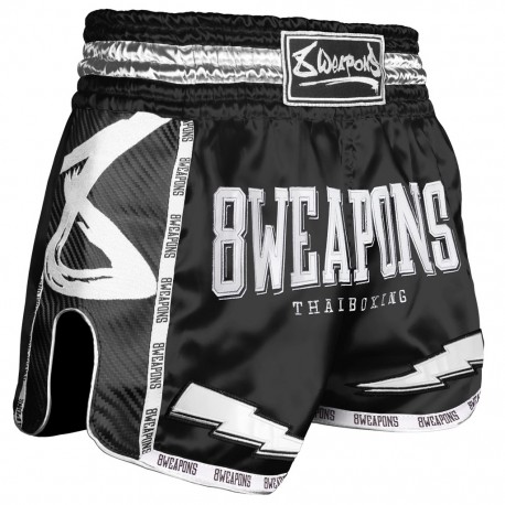 8_Weapons_Muay_Thai_trenky_Carbon_Black_Night_černá