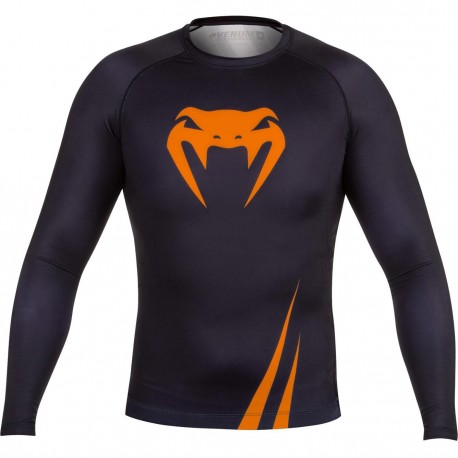 Rashguard Venum Challenger dlouhý rukáv oranžová L