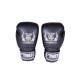 Top King kožené boxerské rukavice Super Air Single Tone černá