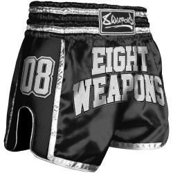 8_Weapons_Muay_Thai_trenky_Super_Mesh_Team_08_černá