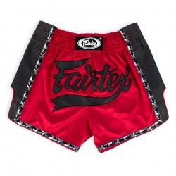 Fairtex muay thai trenky červené