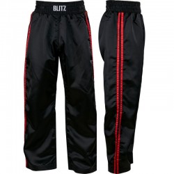 Blitz Classic saténové Full Contact kalhoty černá/červená
