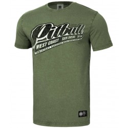 Pitbull_West_Coast_pánské_triko_Brand_190_olivové