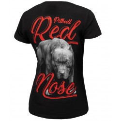 Pitbull_West_Coast_dámské_triko_Red_Nose_černé