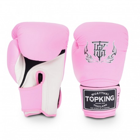 Top_King_kožené_boxerské_rukavice_Super_Air_Double_Tone_růžová