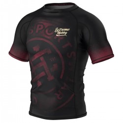 Extreme Hobby rashguard Badge krátký rukáv černý