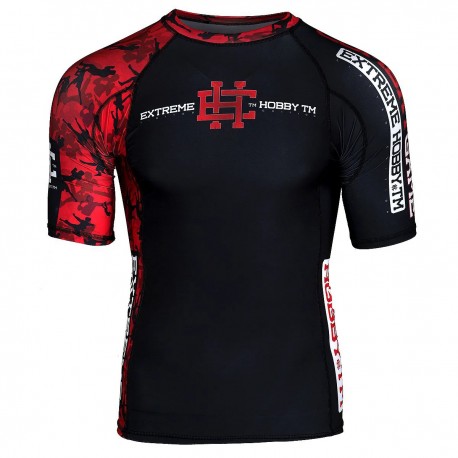 Extreme Hobby pánksý rashguard Red Warrior krátký rukáv
