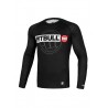 Pitbull West Coast pánský rashguard Hilltop Sports 2 dlouhý rukáv černý