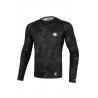 Pitbull West Coast pánský rashguard Net Camo 2 dlouhý rukáv All Black Camo