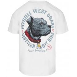 Pitbull West Coast pánské triko Strengt Respect bílá