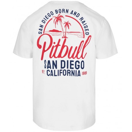 Pitbull West Coast pánské triko San Diego Born bílé