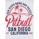 Pitbull West Coast pánské triko San Diego Born bílé