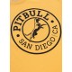 Pitbull West Coast pánské triko San Diego CA žluté