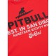 Pitbull_West_Coast_pánské_triko_Surfing_Dog_červené