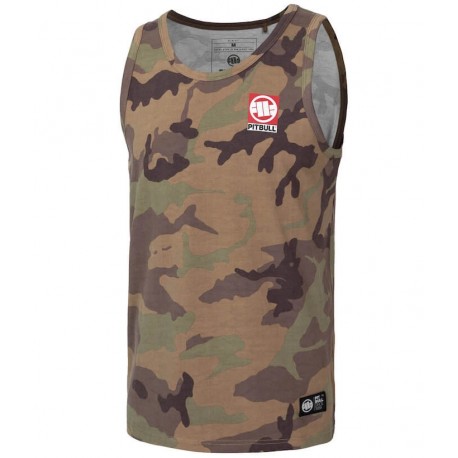 Pánské tílko Pitbull West Coast Small Hilltop 190 woodland camo