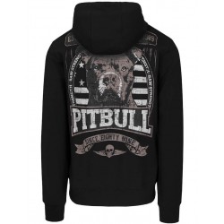 Pánská mikina Pitbull West Coast s kapucí na zip Troublemaker černá