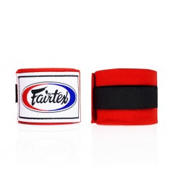 Fairtex boxerská polo-elastická bandáž 4,6m červená