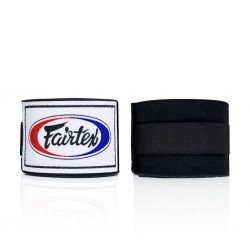 Fairtex boxerská polo-elastická bandáž 4,6m černá