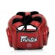 Boxerská přilba Fairtex HG17 Pro Sparring Metalic červená