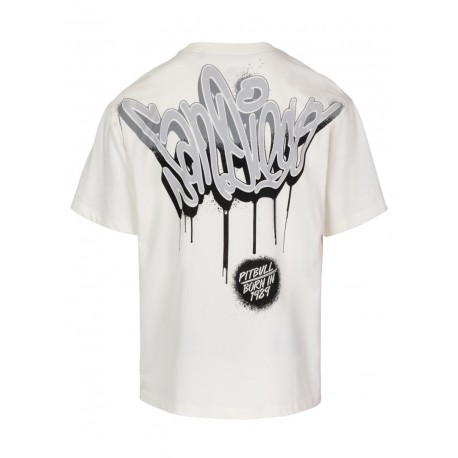 Pitbull_West_Coast_pánské_triko_Graffiti_smetanové