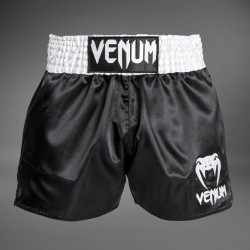Trenky Muay Thai Venum Classic černá/bílá/bílá
