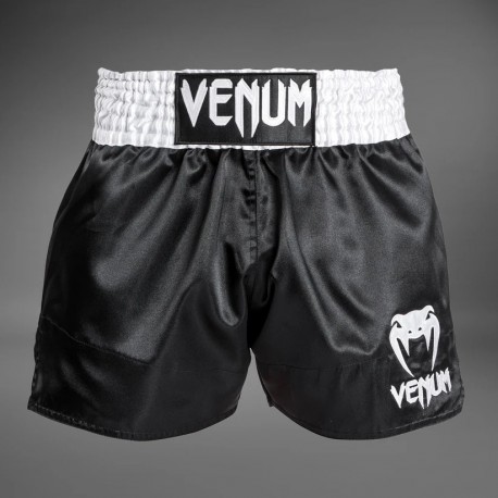 Trenky_Muay_Thai_Venum_Classic_černá_bílá_bílá