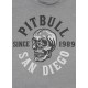 Pitbull_West_Coast_pánské_triko_Skull_Logo_šedé
