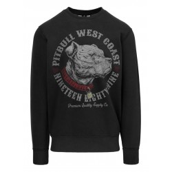 Pánská_mikina_Pitbull_West_Coast_Strenght_&_Respect_washed_grafitová