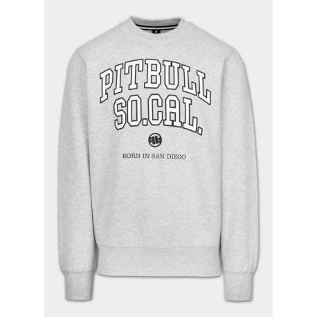 Pánská mikina Pitbull West Coast So Cal šedý melír