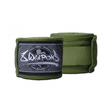 8 Weapons polo-elastická bandáž 3,5m olivová