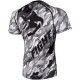 Rashguard Venum Tecmo krátký rukáv černá, šedá M