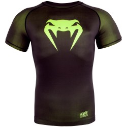 Kompresní_triko_Venum_Contender_3.0_krátký_rukáv_černá,_neon_žlutá