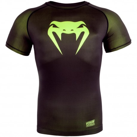 Kompresní_triko_Venum_Contender_3.0_krátký_rukáv_černá,_neon_žlutá