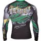 Rashguard Venum Crocodile černá, zelená dlouhý rukáv M