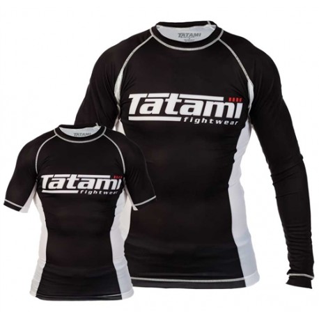 Rashguard Tatami Essentials černá krátký rukáv L