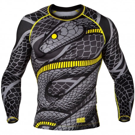 Rashguard Venum Snaker černá dlouhý rukáv L