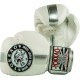 Boxerské rukavice Yokkao Official Fight Team stříbrná, bílá 10oz