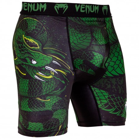 Kompresní_šortky_Venum_Green_Viper_černá,_zelená