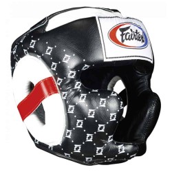 Boxerská_helma_Fairtex_HG10_Super_Sparring_černá