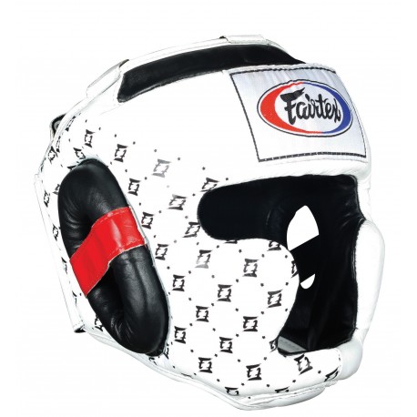 Boxerská_helma_Fairtex_HG10_Super_Sparring_bílá