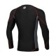 Pitbull_West_Coast_rashguard_Compression_dlouhý_rukáv_černo_červený